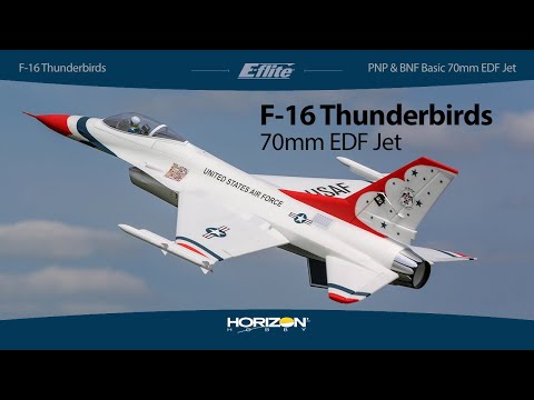 E-flite F-16 Thunderbirds 70mm EDF Jet PNP & BNF Basic with AS3X and SAFE Select