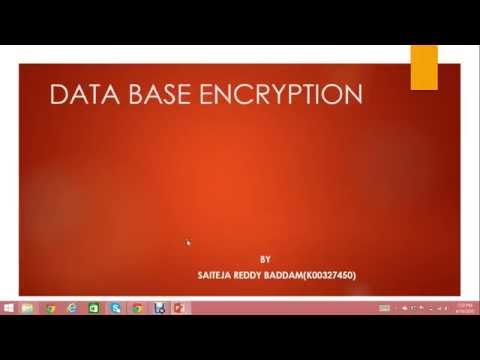 Database encryption