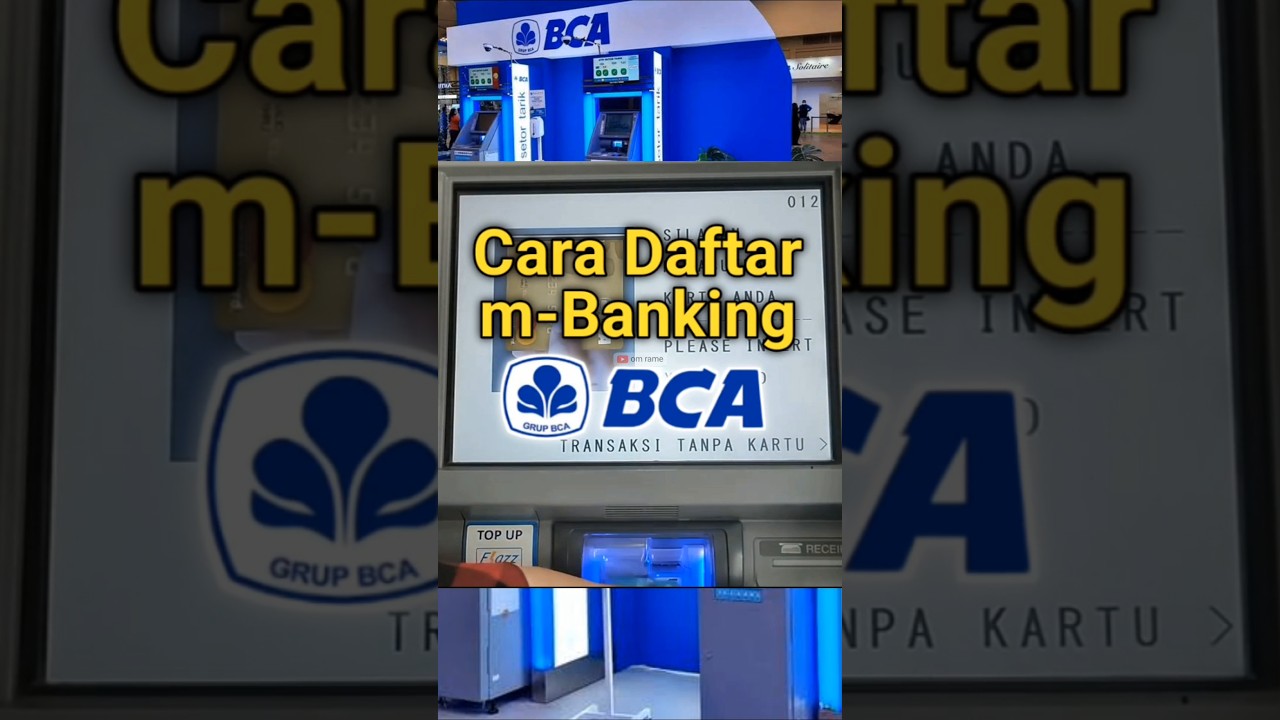 Daftar dan Aktivasi m-Banking BCA via ATM 📱