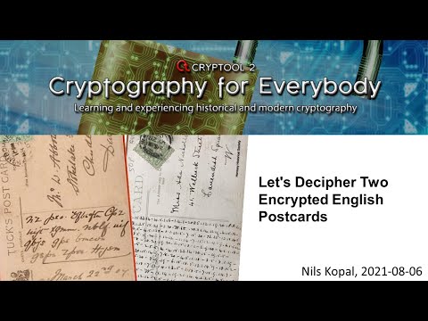 Let's Decipher Two Encrypted English Postcards â Secret Messages From the Past Revealed