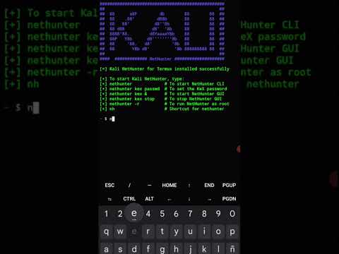 📱 Cómo Instalar KALI LINUX en ANDROID con Nethunter #SHORTS