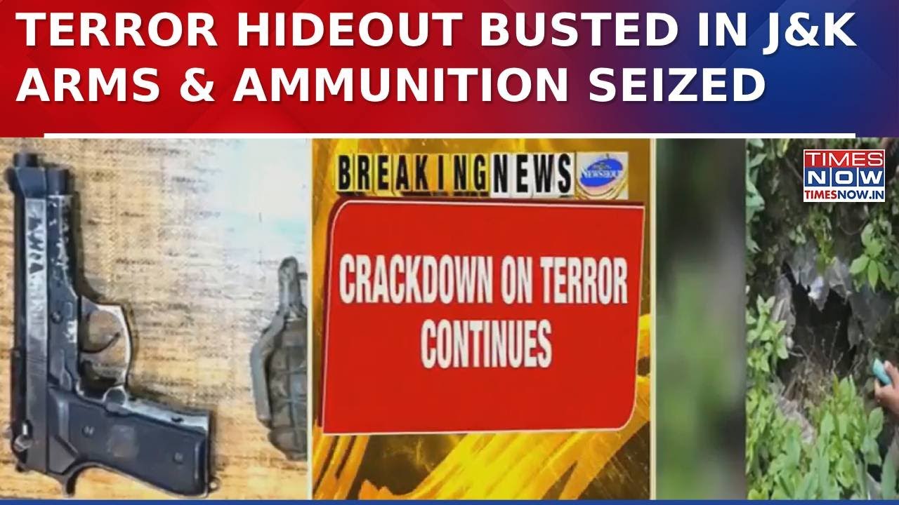 Jammu & Kashmir: Terror Hideout Raided, Arms Seized 🔫
