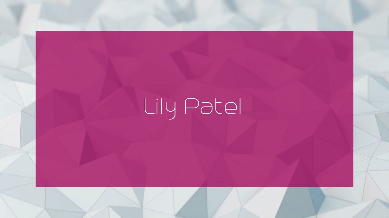 Discover the Unique Appearance of Lily Patel 🌟