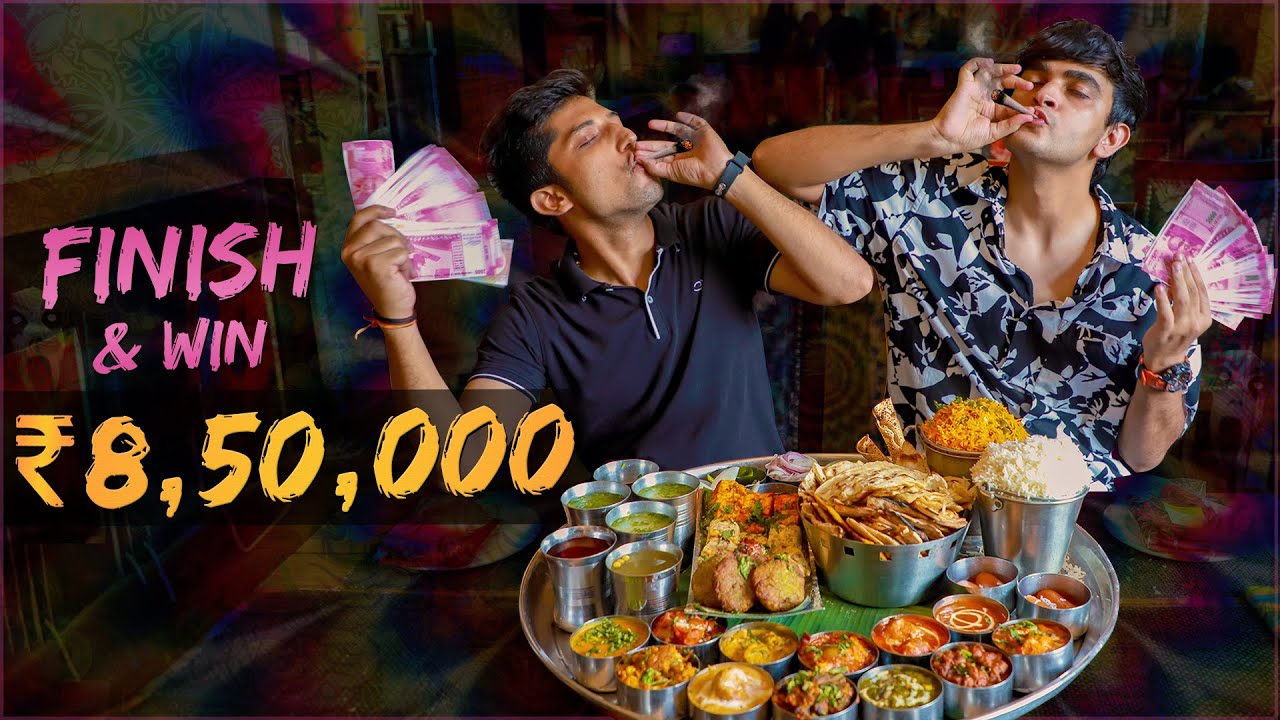 Win ₹8.5L by Finishing 14kg Bahubali Thali in 40 min! 😮
