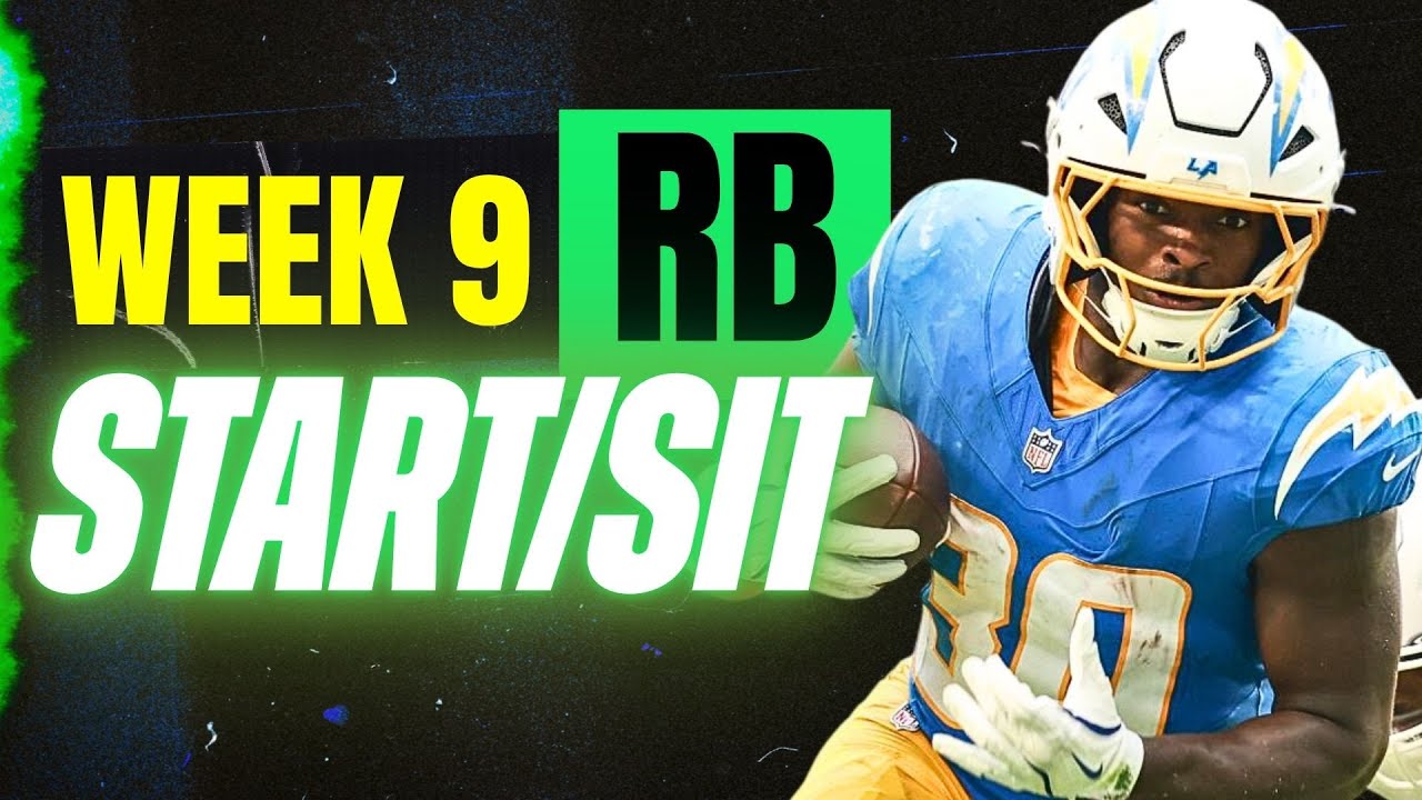 Week 9 RB Start/Sit Tips & Matchup Analysis 🚨