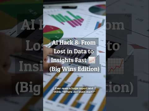 AI Hack #8: From Lost in Data to Insights Fast with Claude + the 80/20 Rule 📈 (Big Wins Edition)