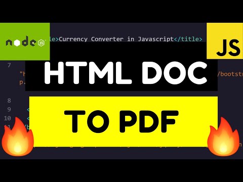 How to Convert HTML Documents to PDF Documents Online Free Tool For Beginners