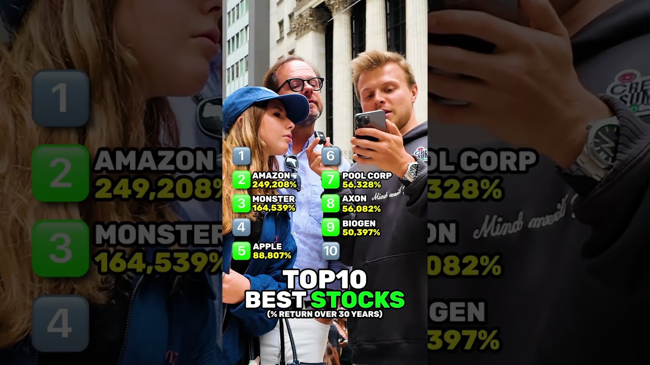 Top 10 Best STOCKS 📈 (over 30 yrs)