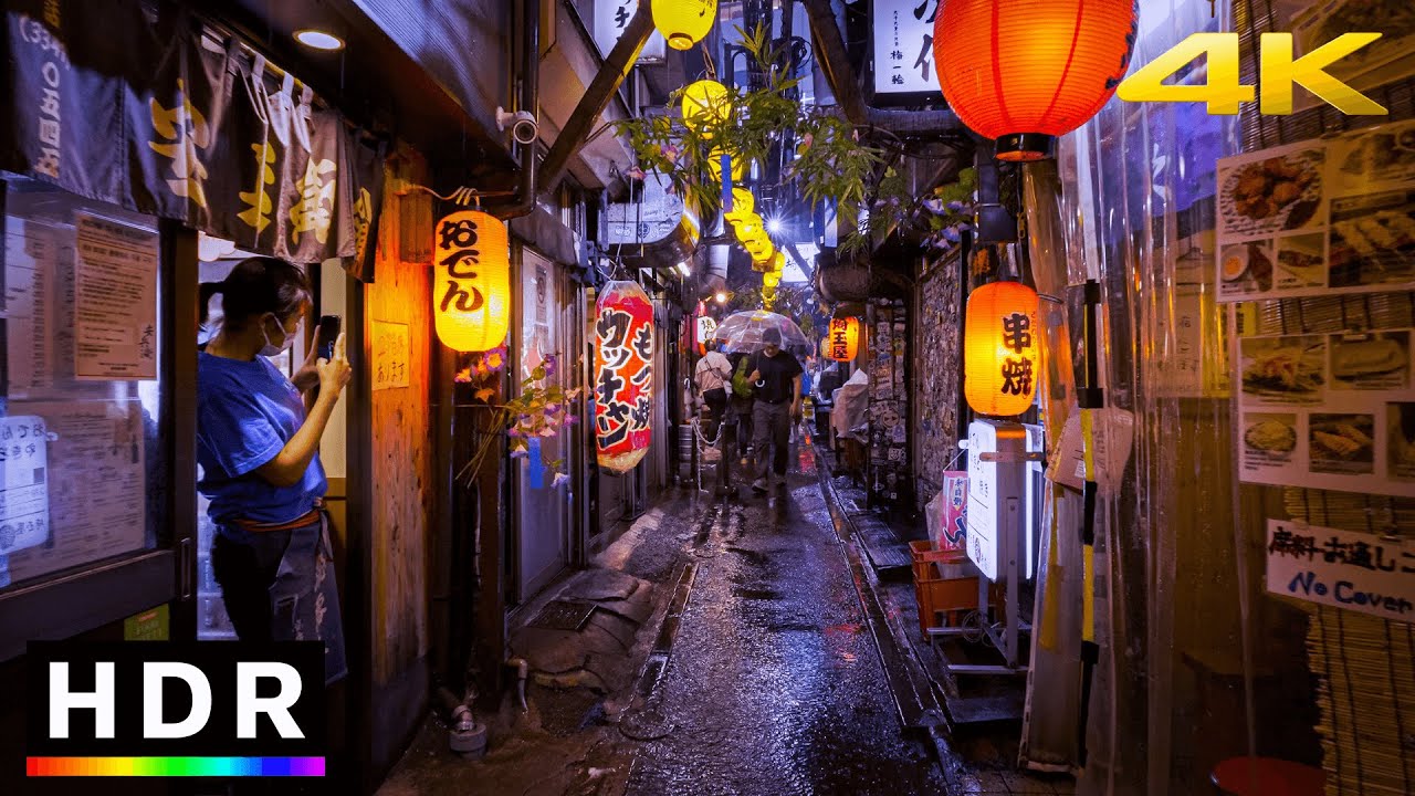 Tokyo Shinjuku Rainy Night Walk in 4K HDR π§οΈ