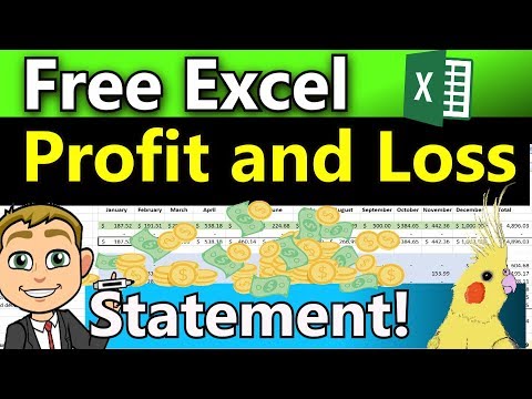 How To Track Business Expenses and Income in Excel! (Free Excel Profit and Loss Statement)