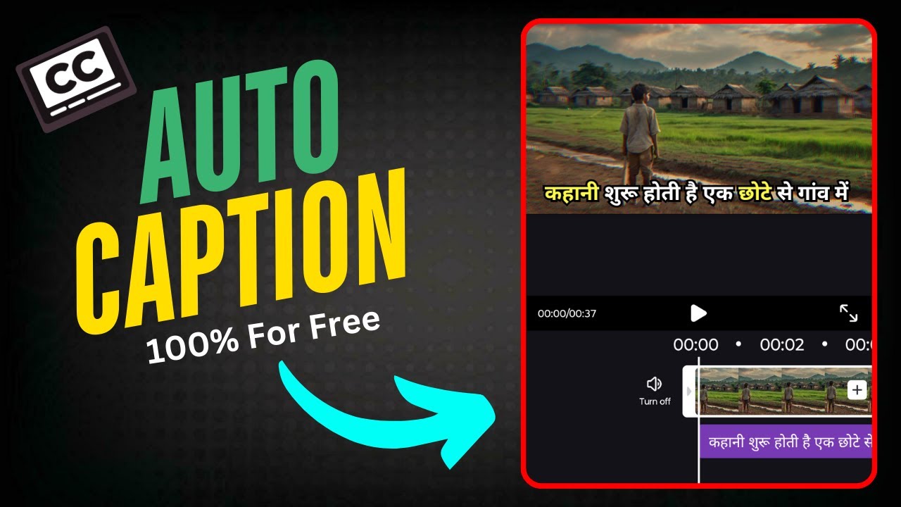 Free Auto Caption Generator for Hindi & English 2025