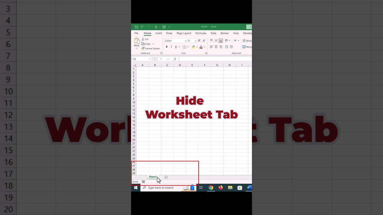 How to Hide Worksheet Tabs in Excel (Windows Guide) π