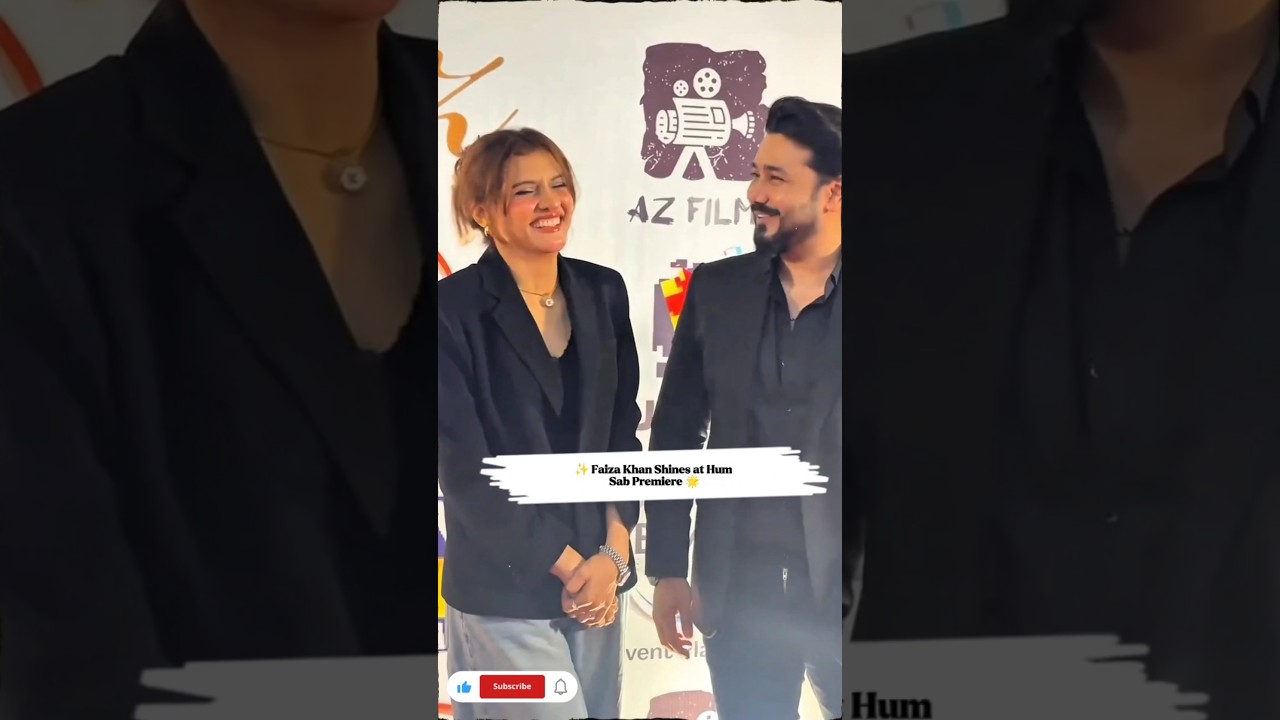 Faiza Khan Steals the Spotlight at Hum Sab Premiere ✨