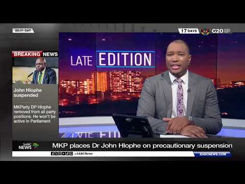 MKP Suspends Dr John Hlophe Temporarily