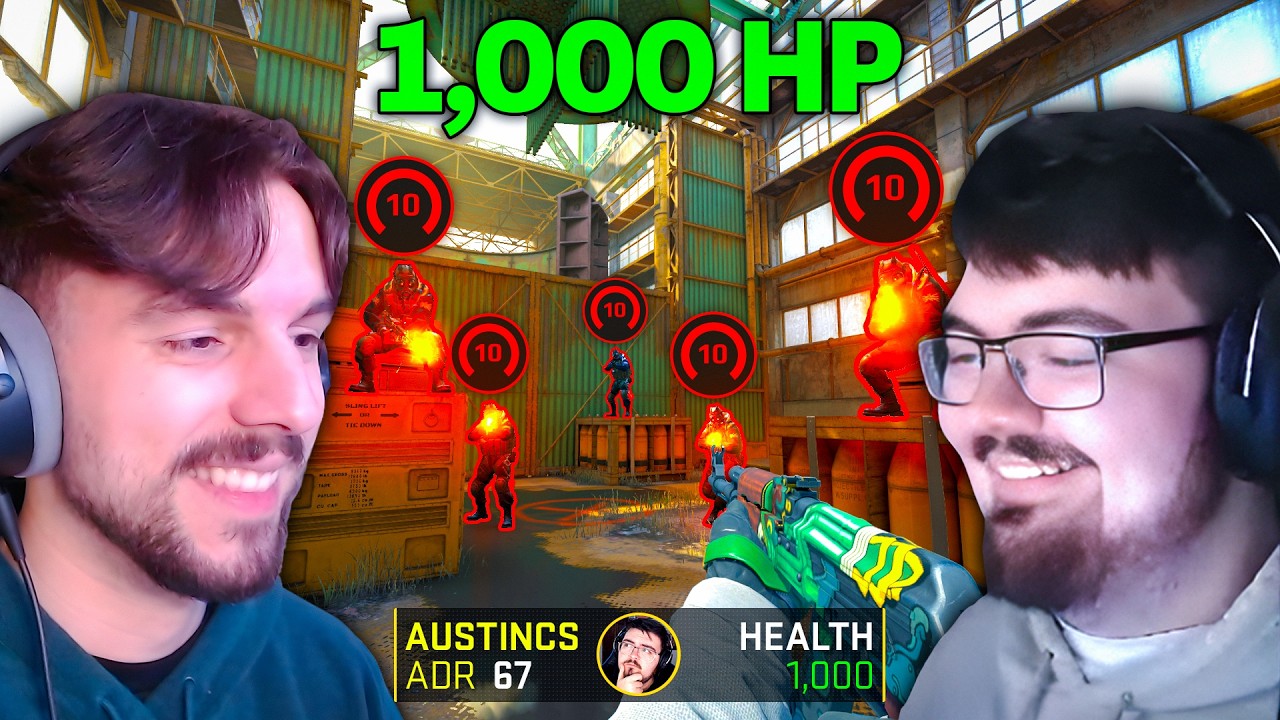 1,000 HP AUSTINCS vs. 5 FACEIT LEVEL 10s (1v5)