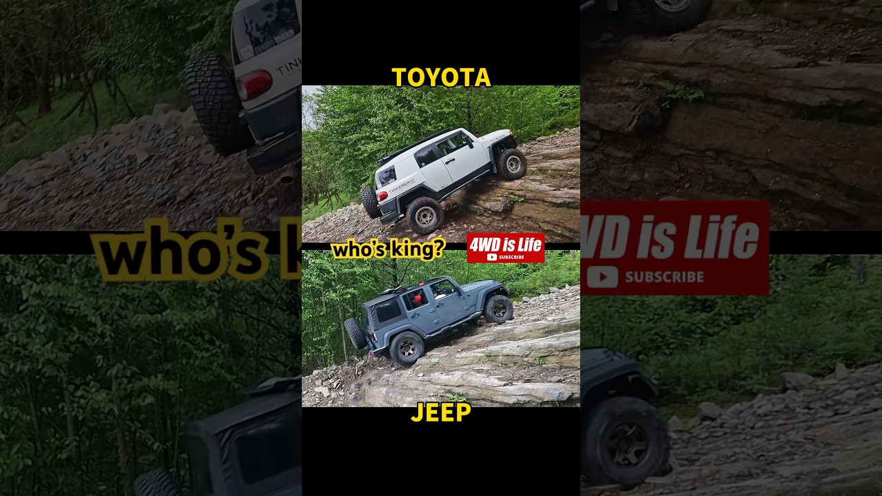 Toyota FJ Cruiser vs Jeep Wrangler Offroad Test 🚙