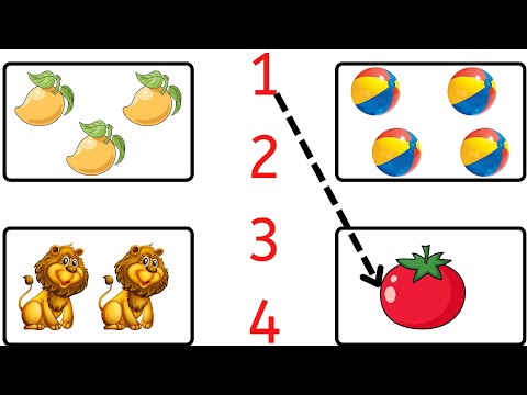 123 matching worksheets | worksheet | lkg ukg math worksheet | toppo kids