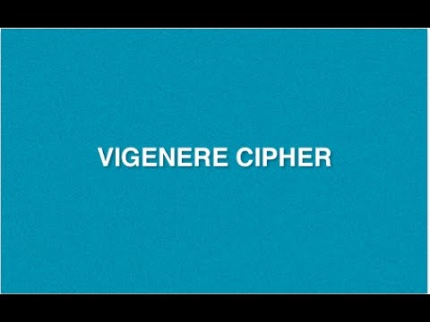 Vigenere Cipher : Type of Encryption Decryption Method | Poly-alphabetic Substitution Cryptography