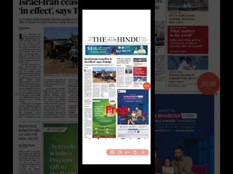 How To Download The Hindu Newspaper Pdf Free Daily|| Telegram Par News Kaise Download kare