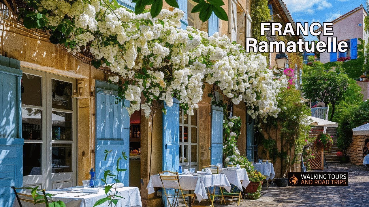 Ramatuelle, France 🇫🇷 French Riviera Village Tour in 4K