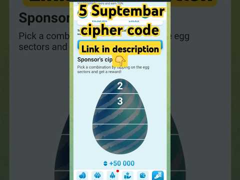 Yaysogram today 5 Suptembar daily cipher code #crypto #earngcashonline #cryptocurrency