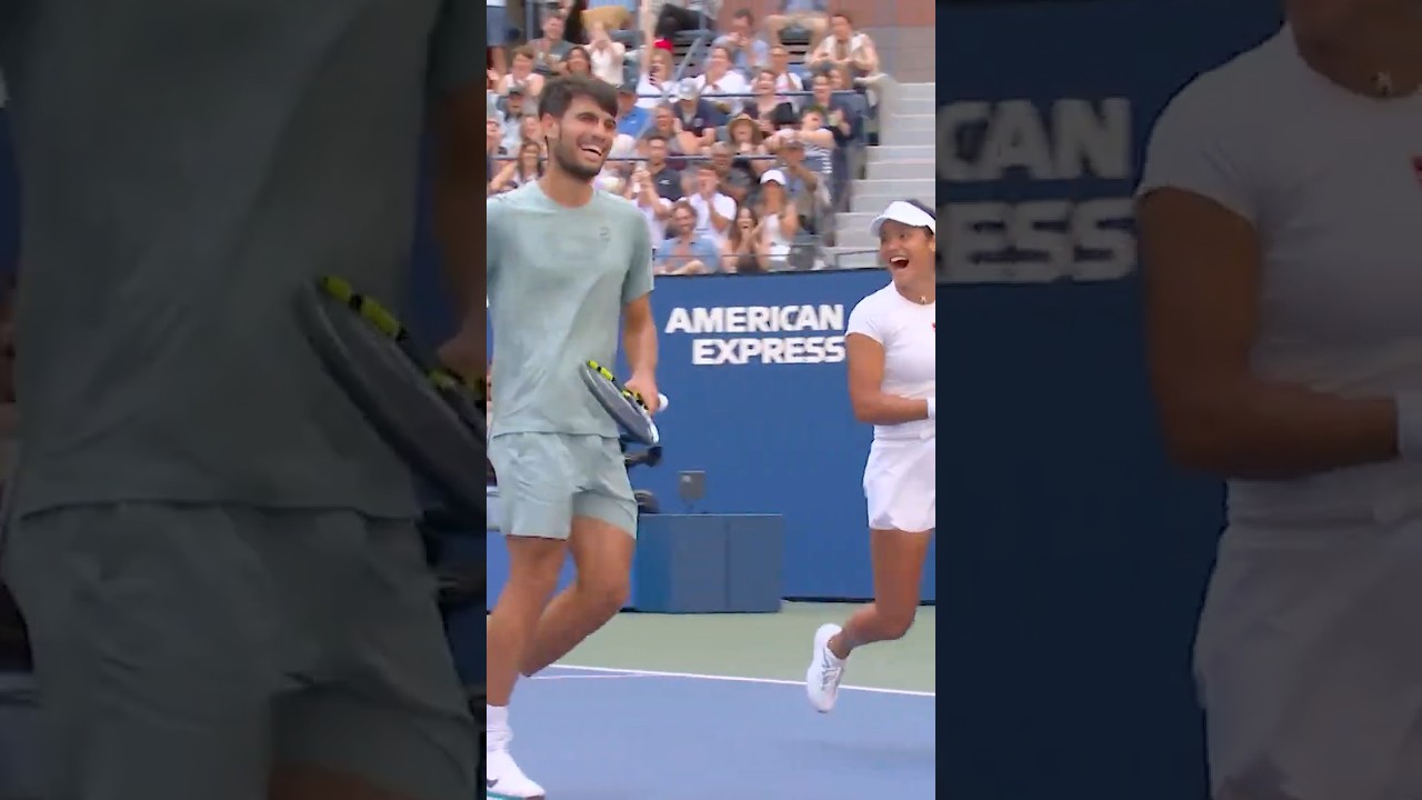 Alcaraz Saves Raducanu with Amazing Shot 🎾