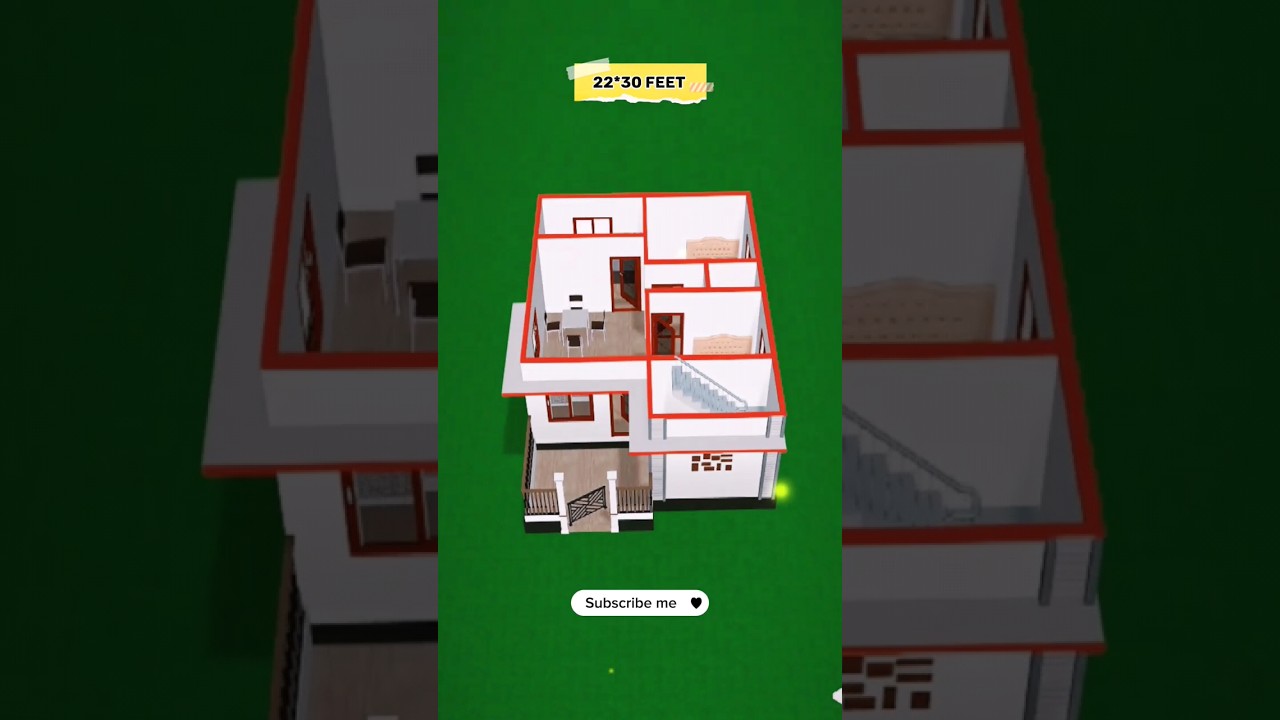 25x30 House Design in 3D | 20x25 Home Plans 🏡