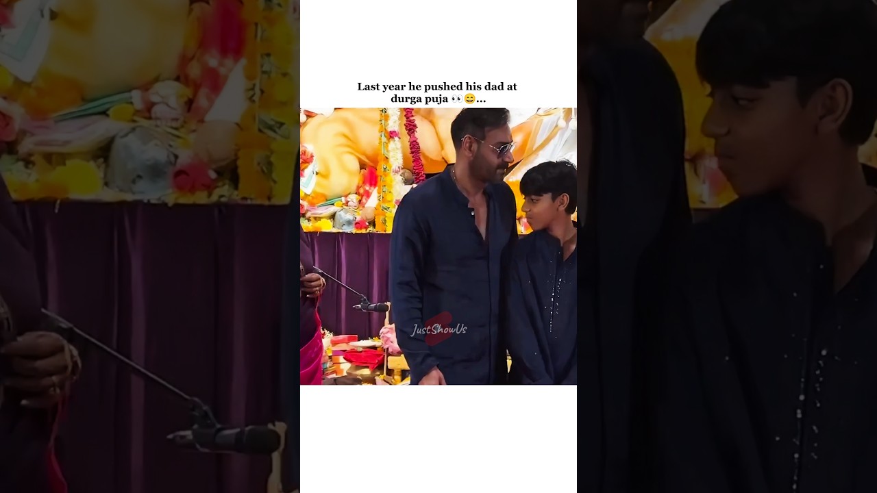 Yug Devgan's Perfect Moments During Durga Puja ✨