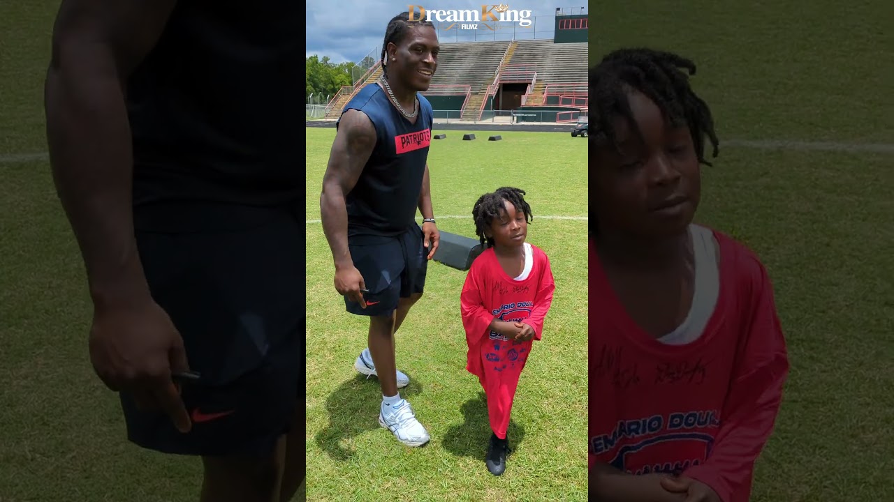 New England Patriots' Terrell Jennings Signs Autographs at Demario Douglas Football Camp 2025 π