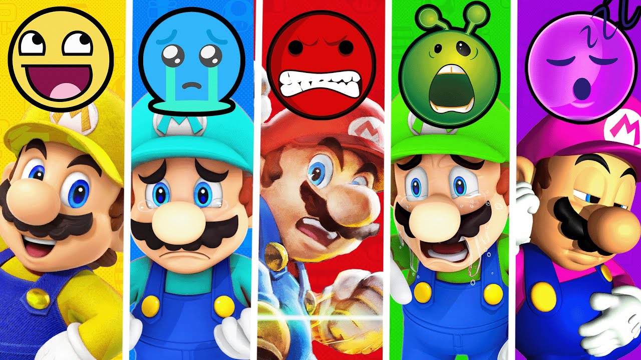 Mario's Emotions in Music: Happy 😁 to Sleepy 😴