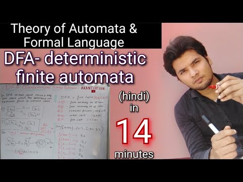 DFA- deterministic finite automata in hindi || theory of automata and formal language || #TAFL-15