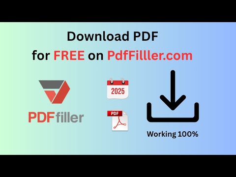 🚀 Download PDF for Free from PDFfiller | Download pdf from pdfFiller| Free| Any pdf download
