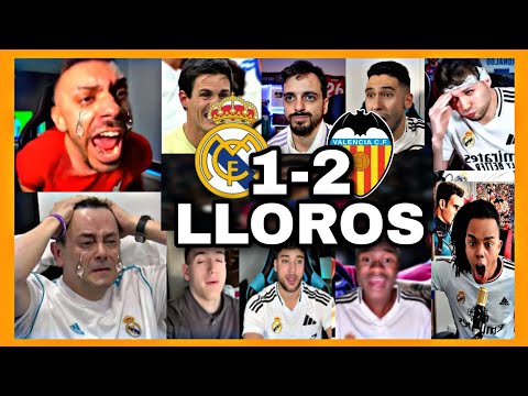 MEJORES REACCIONES y LLOROS MADRIDISTAS al REAL MADRID 1-2 VALENCIA