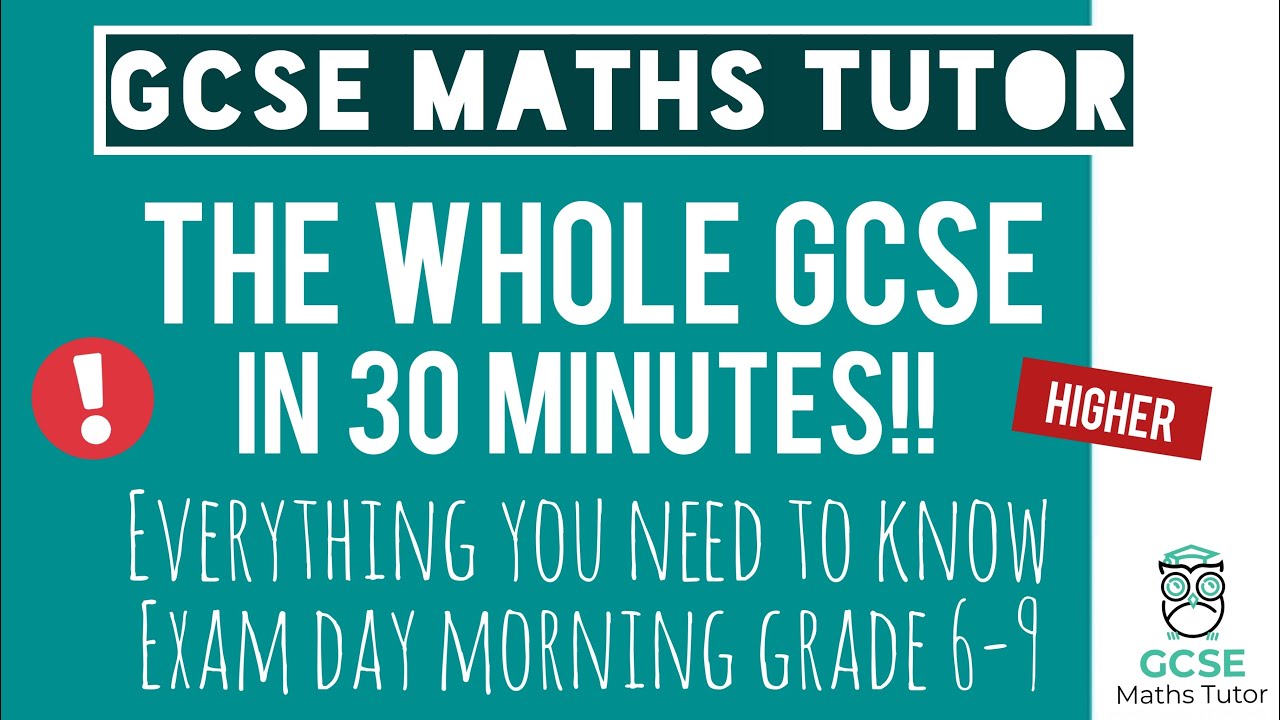 Ace Your GCSE Maths in Just 30 Minutes: Essential Revision for Grades 6-9 📚