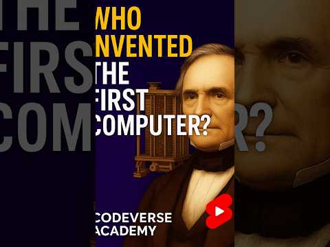 Who Invented the First Computer? 💻 | Charles Babbage Facts #Shorts #facts