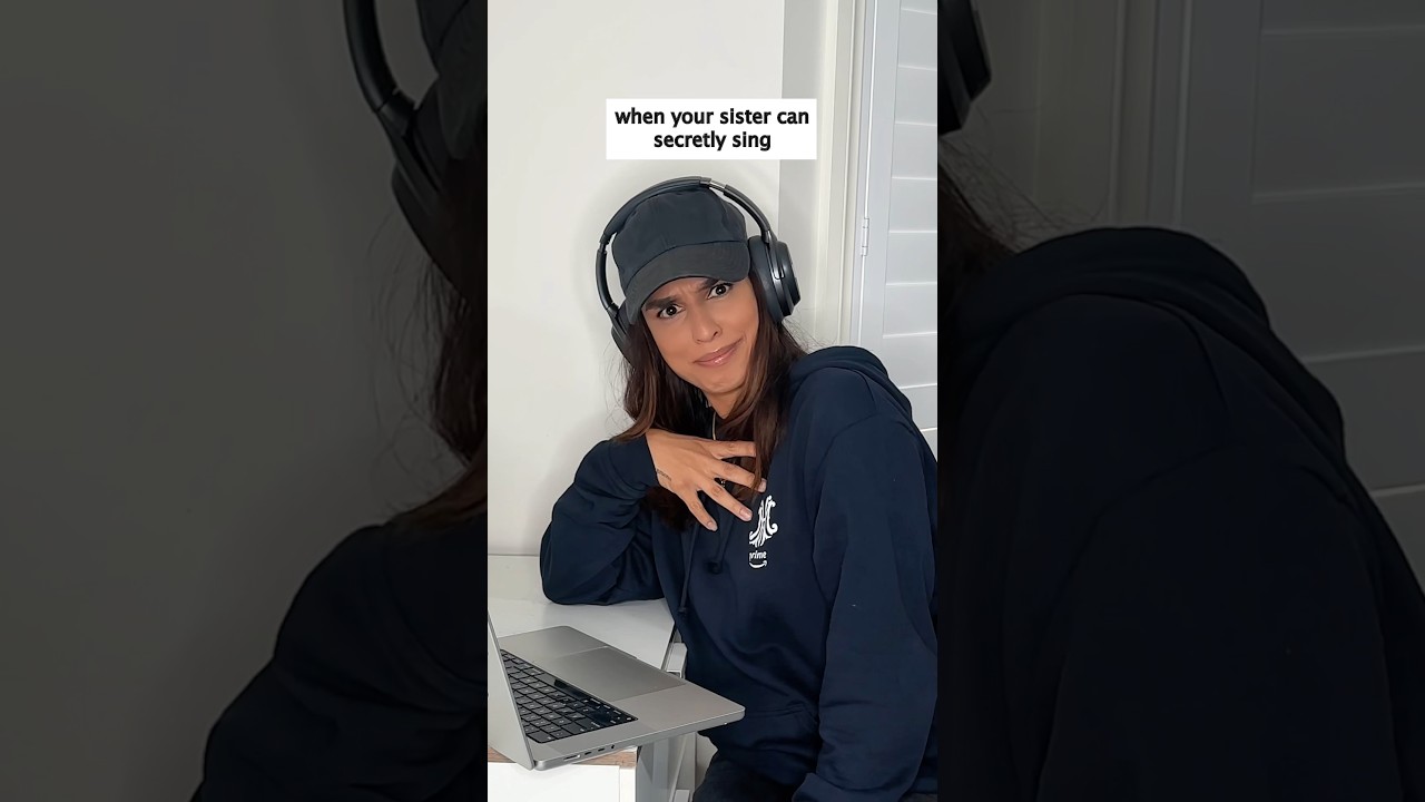 when your sister can secretly sing 🎤  (idea cred: @connorprice) #newmusic
