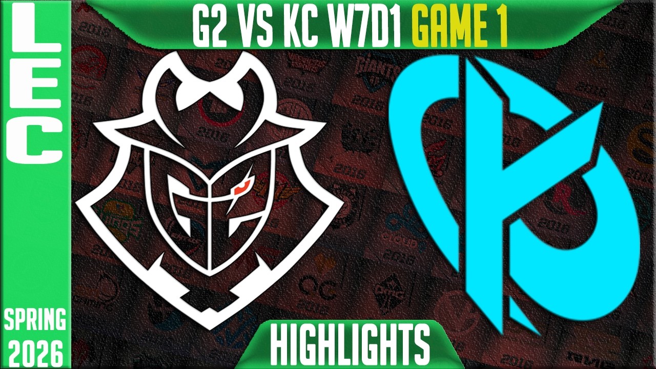 G2 vs KC Highlights Game 1 | LEC Spring 2026