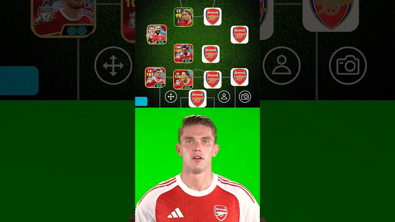 Liverpool x Arsenal Line Up with their  new Transfer 2026 ☠️#liverpool #arsenal #football #efootball