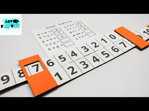 Easy Maths Model For Addition From Cardboard | Maths Working Model For Exhibition | Maths Project