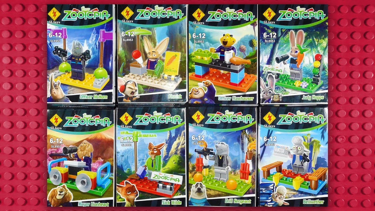 LEGO Disney Zootopia Minifigures (Fake) SL8953 🦊