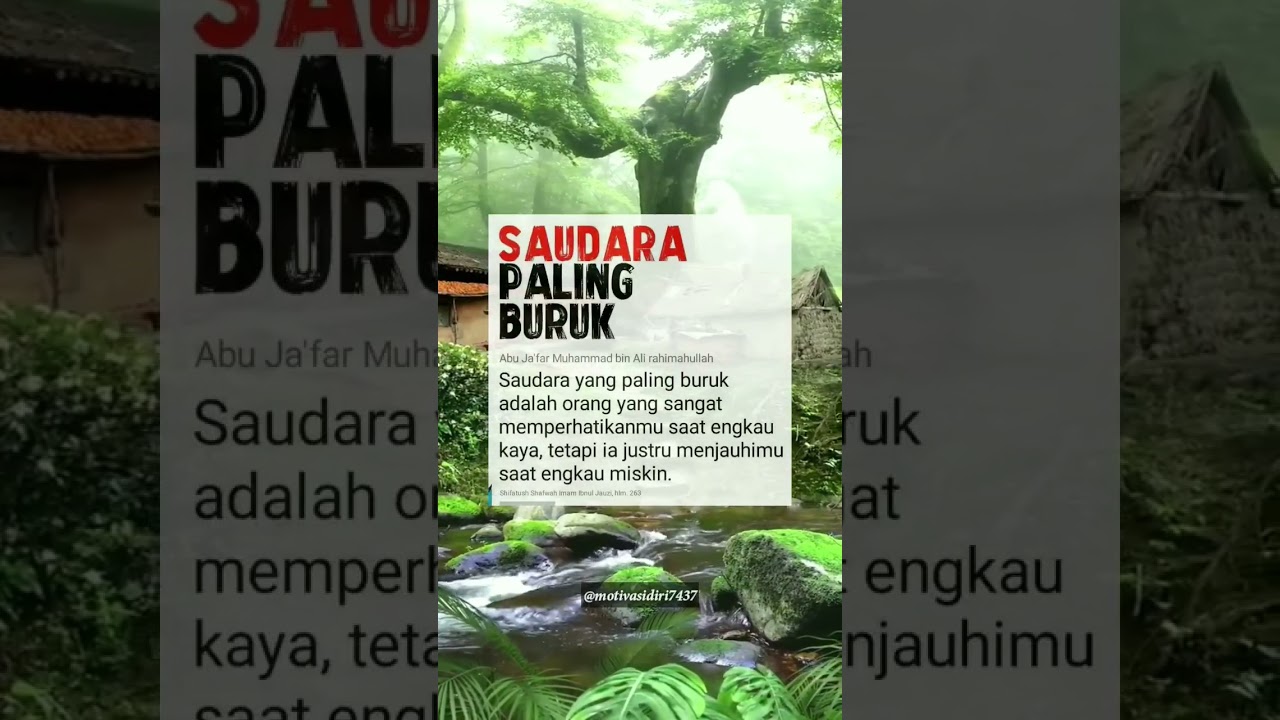 Saudara Terburuk: Motivasi Hidup 💪