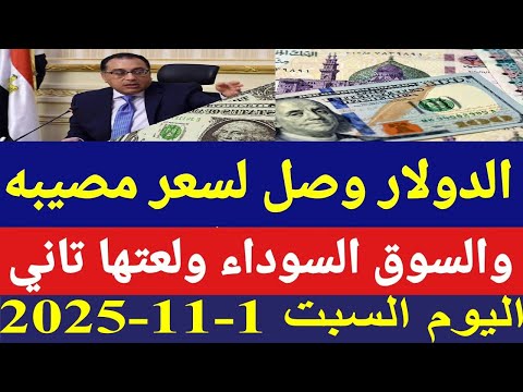سعر الدولار اليوم السبت 1-11-2025 في جميع البنوك