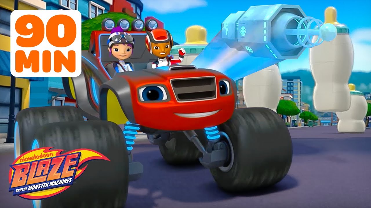 90-Min Blaze STEM Missions & Rescues! 🚒