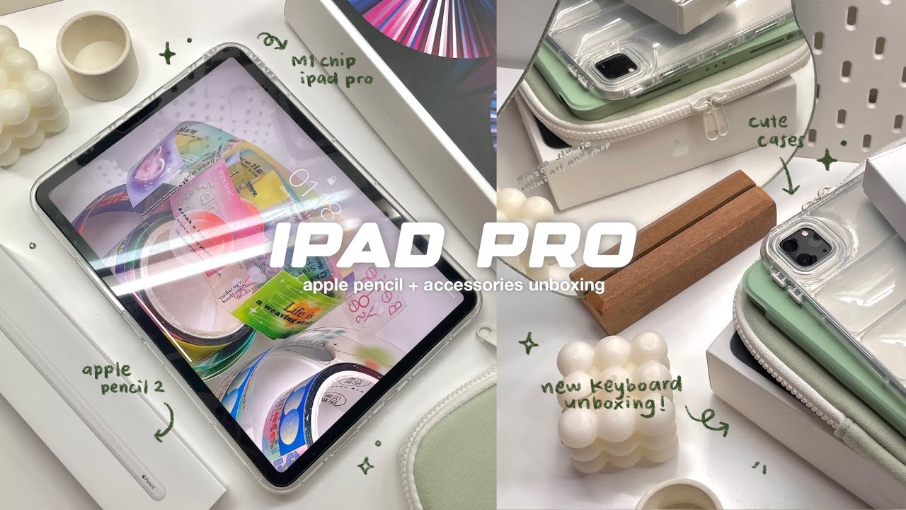 m1 M1 iPad Pro 11” Unboxing & Accessories 📦
