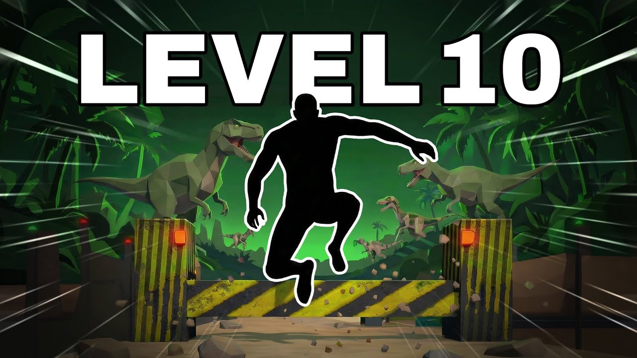 RUN FROM T-REX! Immersive Interactive Warm Up (Level 10) ๐ฆ๐ฅ