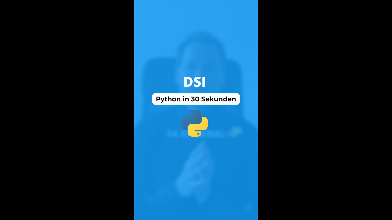 Python in 30 Sekunden erklärt