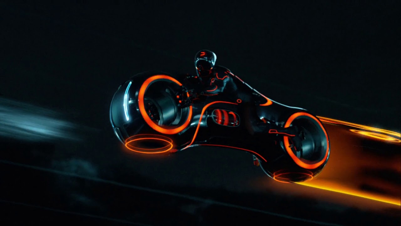 Tron Legacy Lightbike Scene in 4K 🚲