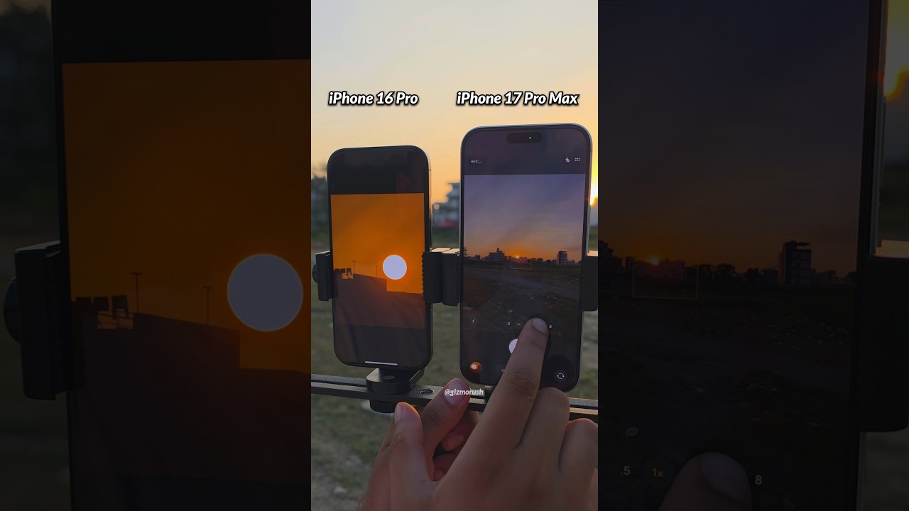 iPhone 16 Pro Max vs 17 Pro Max Camera Zoom Test 📱