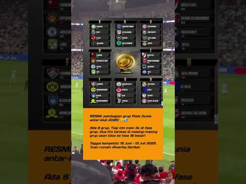 Pembagian grup piala dunia antar klub 2025#shorts#pialadunia #worldcup