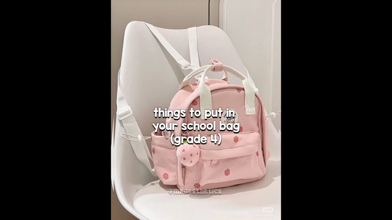 Grade 4 School Bag Essentials 🩷✨️ (Part 2)